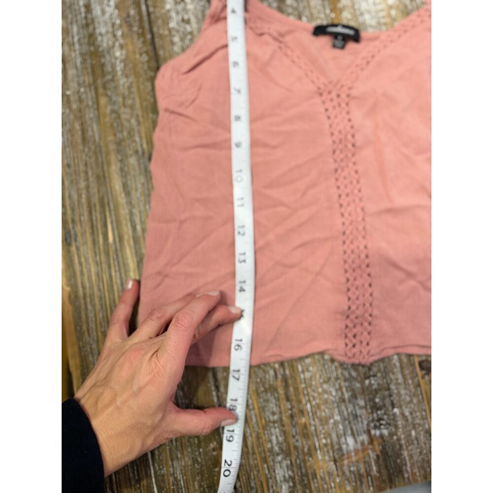Ambiance Tank Top Spaghetti Strap Pink Boho Festival Wear Womens Small - Picture 7 of 8
